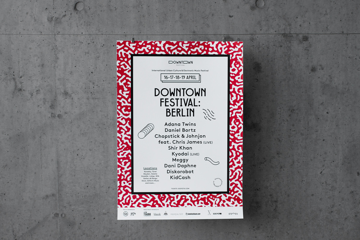 Downtown Festival Berlin public poster